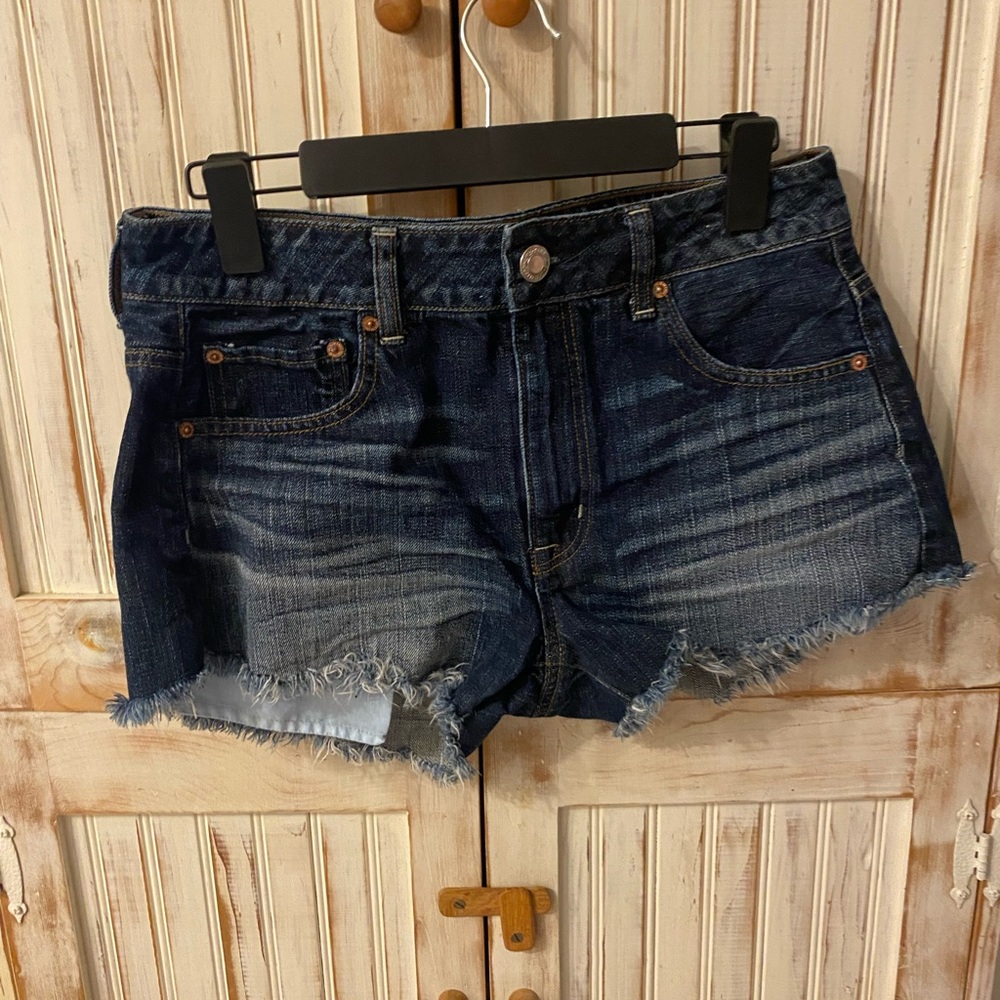 American Eagle Outfitters Dark Blue Jean Shorts